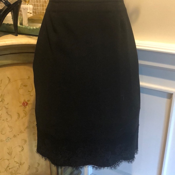 Beautiful black dress skirt with lace detailing. - Picture 1 of 8